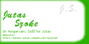 jutas szoke business card